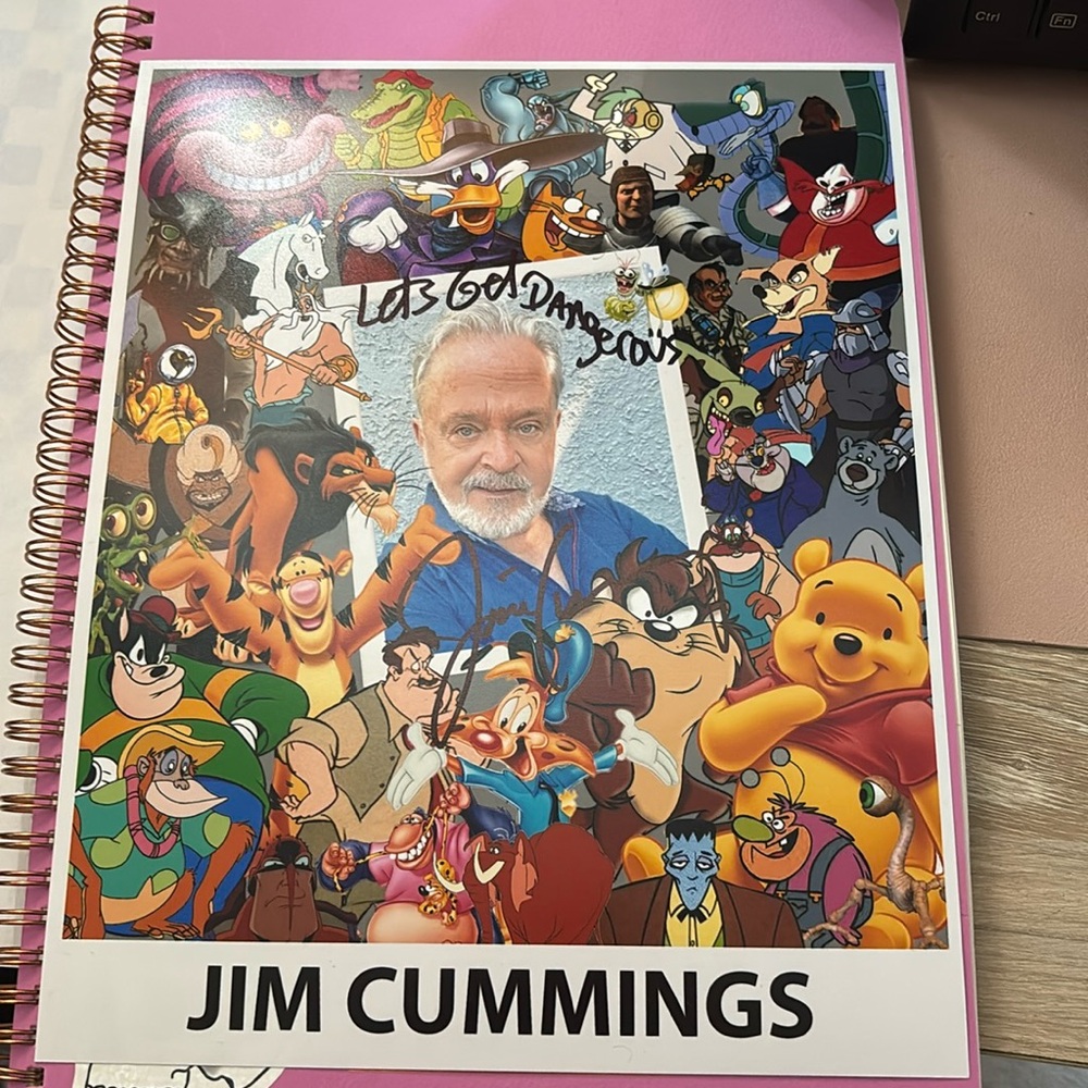 Jim Cummings Official Autograph BN
